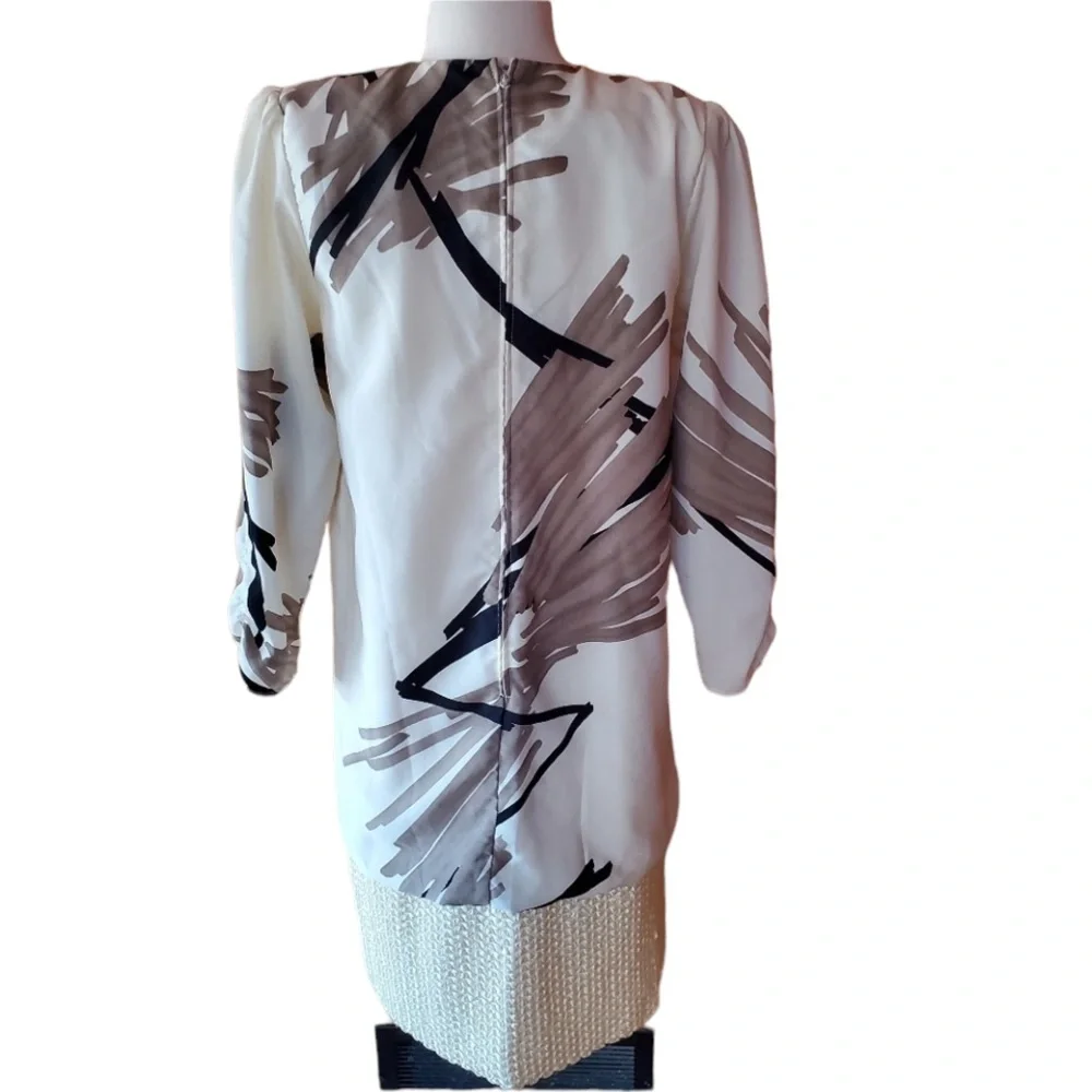 1980s Siasia Multi-Color, Polyester Dress - Picture 6 of 7